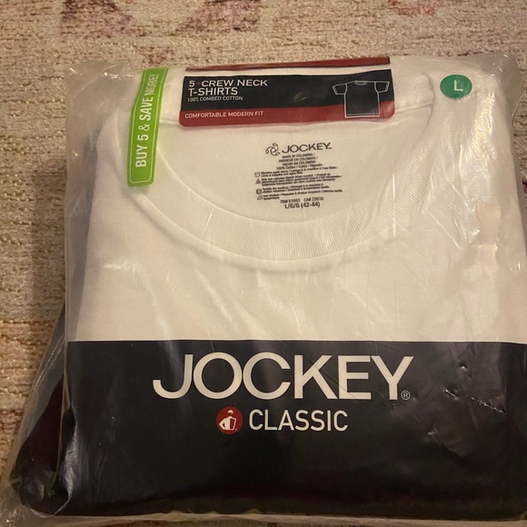 Jockey® Classic Crew Neck T-Shirt - 5 Pack - Picture 1 of 4